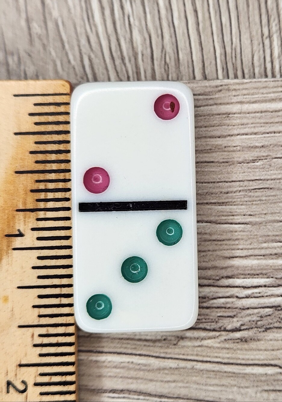 2:3 Replacement Domino Large Dot Shiny Color 1½ X ¾ X ¼ Dominoes